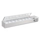 Polar G Serie opzetvoorbereidingskoelkast met deksel 8x 1/4GN – RVS