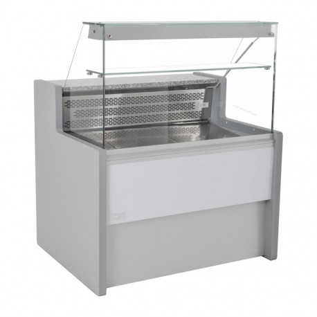 Zoin Tibet Serve Over Counter Grijs 1000mm – RVS Koeltoonbank