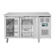 Polar U-serie Tweedeurs Displaykoeling Laag Model 205L - RVS