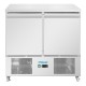 Polar U-serie geventileerde 2-deurs saladette 257L RVS