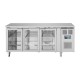 Polar U-serie Premium Driedeurs Displaykoeling Laag Model 358L RVS