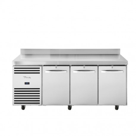 True 3-Deurs Toonbank Koelkast TCR1/3 – RVS & Aluminium, Zilver