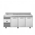 True 3-Deurs Toonbank Koelkast TCR1/3 – RVS & Aluminium, Zilver