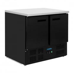 Polar G-serie Koelwerkbank Dubbele Deur Zwart 257L