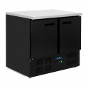 Polar G-serie Koelwerkbank Dubbele Deur Zwart 257L