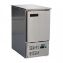 Polar G-serie 1-deurs vrieswerkbank saladette 88L - Zilver RVS werkblad