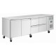 Polar U-serie RVS koelwerkbank met 4 lades & 2 deuren – 284L
