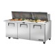True Werktafel Met Koelkast TSSU-72-30M-B-ST-HC – RVS Werkbank Met Koeling