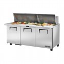 True Werktafel Met Koelkast TSSU-72-30M-B-ST-HC – RVS Werkbank Met Koeling