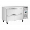 Polar U-serie RVS koelwerkbank met 4 laden, gastronorm 105L