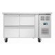 Polar U-serie RVS koelwerkbank met 4 laden, gastronorm 105L