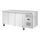 Polar U-Series koelwerkbank 3 deurs smal 231L RVS Grijs