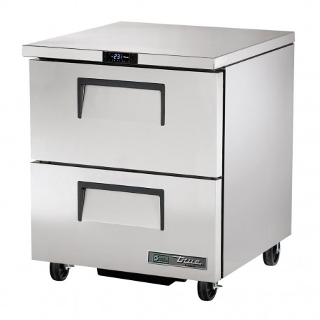 True Diepvrieskast Met 2 Lades TUC-27F-D-2-HC – RVS Onderbouwvriezer Zilver
