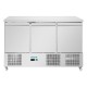Polar U-serie geventileerde 3-deurs saladette RVS 400L Grijs