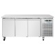 Polar U-serie koel-vrieswerkbank met 3 deuren, 314L RVS