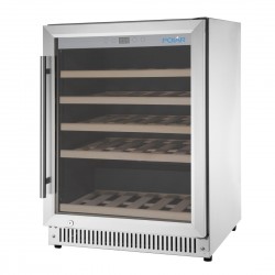 Polar G-serie RVS Wijnkoelkast voor 47 Flessen - Zilver
