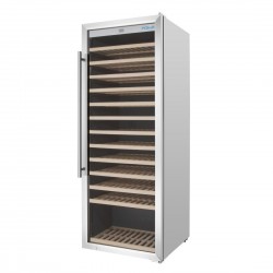 Polar G-serie Enkele Zone Wijnkoelkast RVS Zilver – 118 flessen