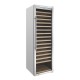 Polar G-serie Enkel Zone Wijnkoelkast RVS – 187 Flessen Zilver