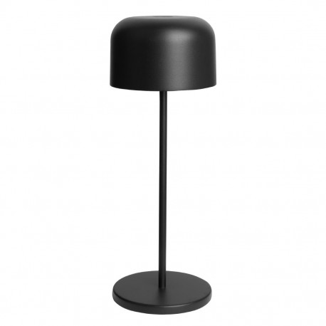 Olympia Siena Tafellamp Ronde Koepel Zwart 300mm – Draadloos & Dimbaar