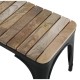 Bolero Bistro Bank met Latten van Mangohout - Zwart 850 mm (Set van 2)