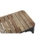 Bolero Bistro Bank met Latten van Mangohout - Zwart 850 mm (Set van 2)