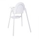Bolero RVS & polypropyleen kinderstoel wit