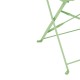 Bolero stalen klapstoelen lichtgroen (2 stuks) - gepoedercoat staal