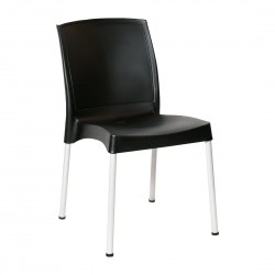 Bolero Elements Polypropyleen Stoelen Zwart (4 stuks)