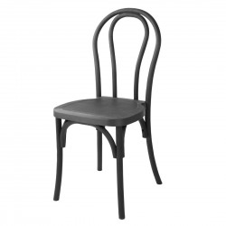 Bolero Soho Stoelen in Buighout Stijl - Polypropyleen Hars Zwart (Set van 4)