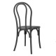 Bolero Soho Stoelen in Buighout Stijl - Polypropyleen Hars Zwart (Set van 4)