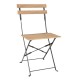 Bolero Perth Pavement Style klapstoelen met houteffect (set van 2)