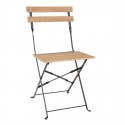 Bolero Perth Pavement Style klapstoelen met houteffect (set van 2)