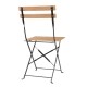 Bolero Perth Pavement Style klapstoelen met houteffect (set van 2)