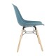 Bolero Arlo stoelen groenblauw (2 stuks) – polypropyleen zitting met stevig frame