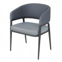 Bolero Meridian Binnenstoelen Steengrijs Blauw – Set van 2
