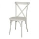 Bolero Manhattan Kruisrugleuning Stoelen Limewash Wit - Polypropyleen (Set van 4)