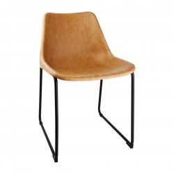 Bolero Rodeo Bijzetstoelen Camel (2 stuks) - Vintage Design