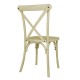 Bolero Manhattan Kruisrug Harsstoelen Naturel – Set van 4