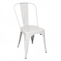 Bolero Bistro Stalen Bijzetstoel Wit (4 Stuks)