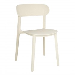 Bolero Eden Bijzetstoel Crème – Set van 2 – Polypropyleen