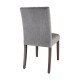 Bolero Chiswick eetkamerstoelen grijs (2 stuks) – hout & textiel
