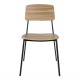 Bolero Beaufort Houten Eetkamerstoelen (2 stuks) - Stalen Frame