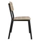 Bolero Beaufort Houten Eetkamerstoelen (2 stuks) - Stalen Frame