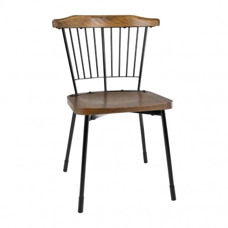 Bolero Scandi Bijzetstoelen Zwart (2 stuks) – Hout & Staal