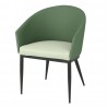 Bolero Sloane Eetkamerstoelen met Armleuning - Groene Bos Mix (Set van 2)