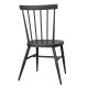 Bolero Windsor Aluminium Zwarte Stoelen (4 Stuks)