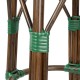Bolero Parijse Stijl PE Rotan Barkrukken Groen Stip Mix – Set van 2