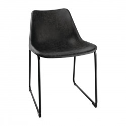 Bolero Rodeo bijzetstoelen zwart - set van 2 stuks