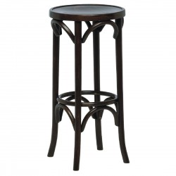 Fameg Bentwood Hoge Barkruk – Beukenhouten Rugleuning met Walnoten Zitting