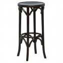 Fameg Bentwood Hoge Barkruk – Beukenhouten Rugleuning met Walnoten Zitting
